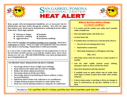 SGPRC Heat Alert Informational Flyer