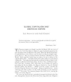 global capitalism and american empire