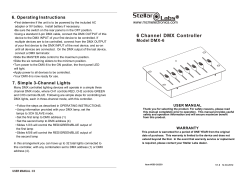 6 Channel DMX Controller