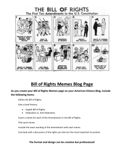 Bill of Rights Memes Blog Page