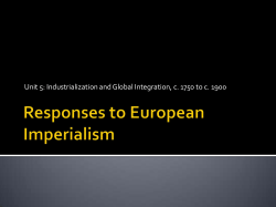 Responses to European Imperialism