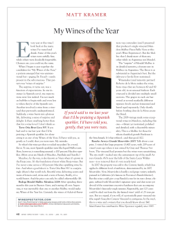 My Wines of the Year - Brilliant