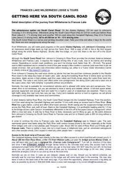 ! - Frances Lake Wilderness Lodge