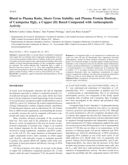 Blood to Plasma Ratio, Short-Term Stability and