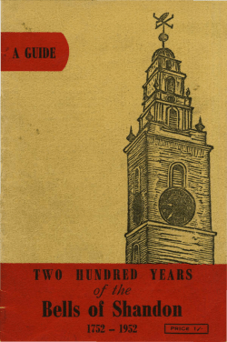 Two hundred years of Shandon Bells
