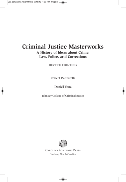 Criminal Justice Masterworks