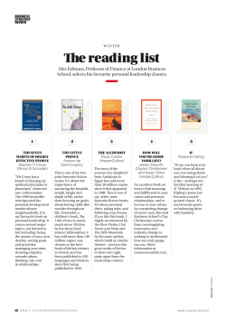 the reading list - London Business School