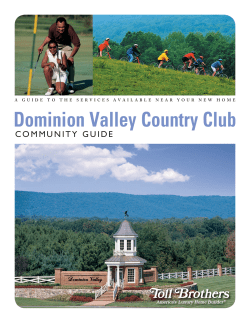Area Guide - Dominion Valley