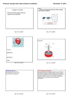 Pressure and gas laws notes answers 2.notebook