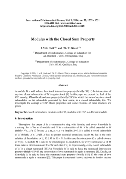 Modules with the Closed Sum Property