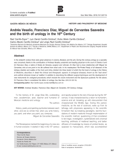 Andr&eacute;s Vesalio, Francisco D&iacute;az, Miguel de Cervantes Saavedra and