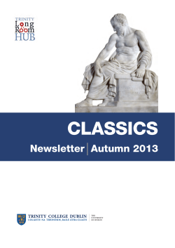 Classics Alumni Newsletter 2013-14