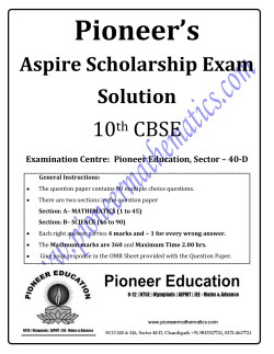 Pioneer`s - Pioneer Mathematics