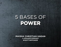 5 BASES OF POWER
