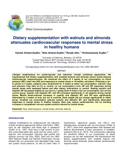Dietary supplementation with walnuts and almonds attenuates