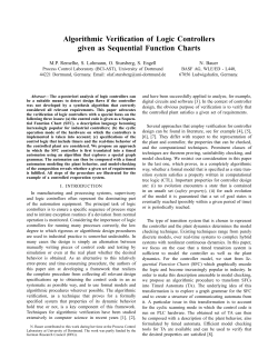 Algorithmic Verification of Logic Controllers given as Sequential