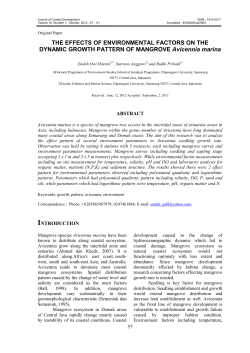 The Effects of Environmental Factors on the Dynamic Growth Pattern