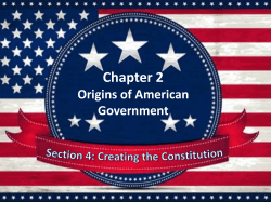 Chapter 2 Origins of American Government