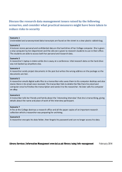 Discuss the research data management issues raised by the