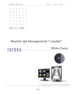 Monitor QA Management "i model"