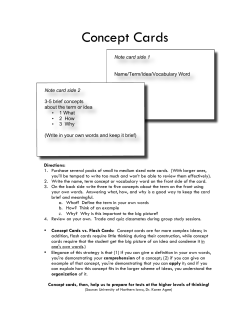 Concept Cards