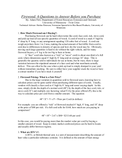 Firewood - MyMinnesotaWoods - University of Minnesota Twin Cities