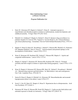 Program Publication List