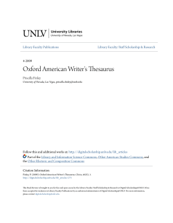 Oxford American Writer`s Thesaurus