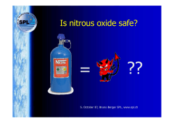 Is nitrous oxide safe? - Swiss Propulsion Laboratory