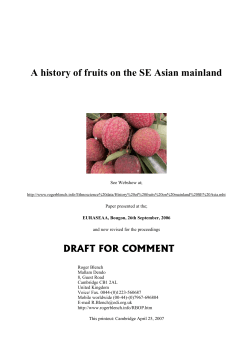 BlenchSE Asian mainland fruits