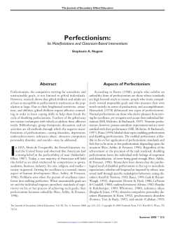 Perfectionism
