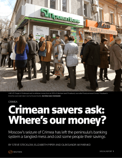 Crimean savers ask: Where`s our money?