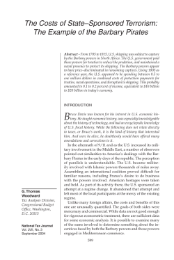 The Costs of State&ndash;Sponsored Terrorism