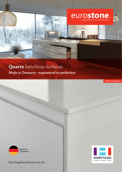 Quartz benchtop surfaces