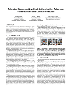 Educated Guess on Graphical Authentication Schemes