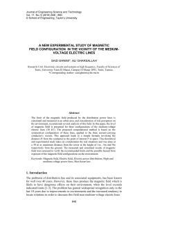 A NEW EXPERIMENTAL STUDY OF MAGNETIC FIELD