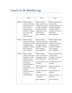 Program Training Log