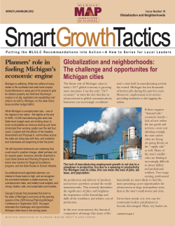 Globalization and neighborhoods - Michigan Association of Planning