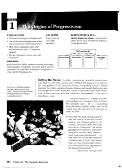 The Progressive Era - American Studies