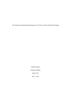 The National and International Responses to the Trial of Julius and