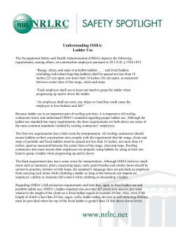 Understanding OSHA: Ladder Use