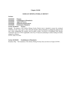 Chapter 20.540 SURFACE MINING OVERLAY DISTICT