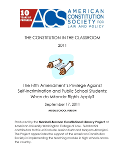 the constitution in the classroom 2011