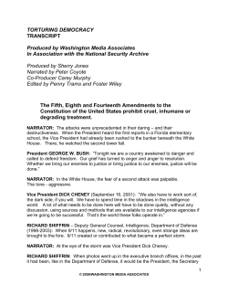 TORTURING DEMOCRACY TRANSCRIPT