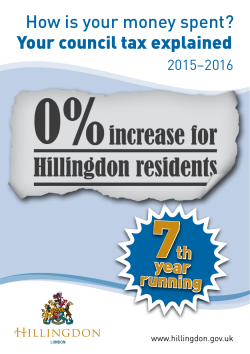 How is your money spent? Your council tax explained