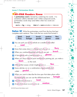 motel flurry brunch glimmer blotch flare gasohol fortnight brash