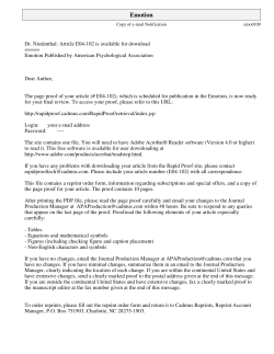 Time and Embodiment 2006