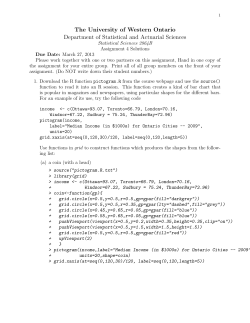 Solutions - Department of Statistical and Actuarial Sciences