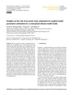 Insights on the role of accurate state estimation in coupled model