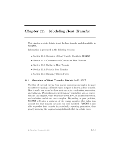 Chapter 11. Modeling Heat Transfer